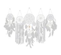 Atrapasueños - Atrapasueños Boho De 5 Piezas, Atrapasueños Para Colgar En La Pared | Atrapasueños Para Colgar En La Pared De Macramé Hecho A Mano Multiusos, Decoraciones Para Baby Shower Para C