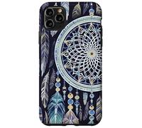 Atrapasueños Boho Magic Dark Feather Cute Witchy Blue Dreams Carcasa para iPhone 11 Pro MAX
