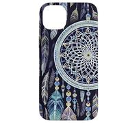 Atrapasueños Boho Magic Dark Feather Cute Witchy Blue Dreams Carcasa para iPhone 14 Plus
