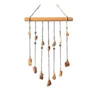 Atrapasueños Colgante de Pared, ágata, Cristal, Palo Madera, atrapasueños, decoración del hogar, habitación, carillón Viento para Ventanas(Style02)