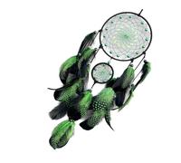 Atrapasueños con cuentas que brillan en la oscuridad, campanillas de, borlas de plumas, decoración para colgar en la pared, adorno de atrapasueños, regalo que brilla en la oscuridad