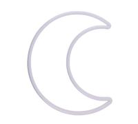 Atrapasueños con luna blanca hecha a mano, forma única para atrapasueños, coronas, macramé, suministros para manualidades