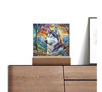 Atrapasueños con recuerdos de perros, Atrapasoles de simpatía por perros | Decoración conmemorativa para mascotas Sun Catcher | Decoración de escritorio acrílica para cachorros, adorno de razas de per