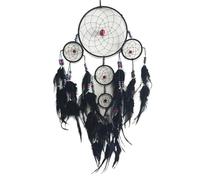 Atrapasueños de 2 uds., decoración hogar for Colgar en la Pared, atrapasueños Grande, Arte Sala Estar Interior, estética para Dormitorio(Black)