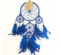 Atrapasueños de color azul marino hermoso para decoración del hogar y habitación de los niños, para colgar en la pared, bolsa de fiesta, artículo para atrapar todos