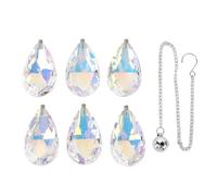 Atrapasueños de Cristal, Atrapasueños de Ventana Colorido, Colgante de Prisma de Flores de Seis Hojas, Adorno Colgante de Ventana para el Hogar, Jardín, Boda, Patio, Decoración