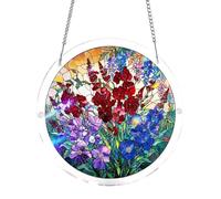 Atrapasueños de jardín, decoración de pared colorida con cadena, rompecabezas acrílico para ventana, para interiores, hogar, jardín, patio, árbol, primavera, abuela, mujeres