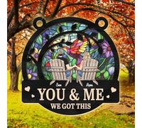 Atrapasueños de metal personalizado con You and Me We Got This Design - Decoración de ventana colgante personalizada, boda, San Valentín, regalos de cumpleaños para parejas