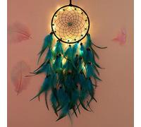 Atrapasueños, decoración del hogar, ayuda para dormir, decoración nativa americana, prístina, cálida, misteriosa, tiras de luz brillantes o paredes, ventana junto a la cama