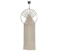 Atrapasueños Grande, Decoraciones for Colgar en la Pared, atrapasueños, cordón de algodón, Anillo Metal, borlas largas con Flecos para Dormitorio(40 x 100CM)