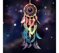 Atrapasueños LED con luces, hecho a mano, dulce atrapasueños indio, regalos de boda, adornos colgantes de pared para dormitorio, manualidades, decoraciones para niñas/niños/niños