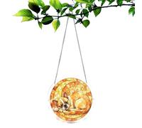 Atrapasueños para perro, adorno redondo de animales de 7.85 pulgadas, adornos de animales tipo rompecabezas para árbol, para mamá, dama, abuela, puerta de cumpleaños, jardín, árbol, coche, balcón