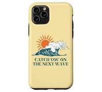 Atrápate en la siguiente manera Surfer Ocean Waves Beach Sunrise Carcasa para iPhone 11 Pro