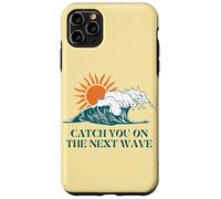 Atrápate en la siguiente manera Surfer Ocean Waves Beach Sunrise Carcasa para iPhone 11 Pro Max