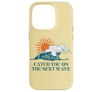 Atrápate en la siguiente manera Surfer Ocean Waves Beach Sunrise Carcasa para iPhone 14 Pro