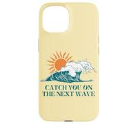 Atrápate en la siguiente manera Surfer Ocean Waves Beach Sunrise Carcasa para iPhone 15