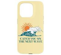 Atrápate en la siguiente manera Surfer Ocean Waves Beach Sunrise Carcasa para iPhone 15 Pro