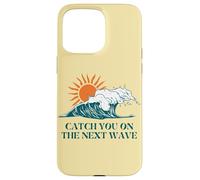 Atrápate en la siguiente manera Surfer Ocean Waves Beach Sunrise Carcasa para iPhone 15 Pro Max