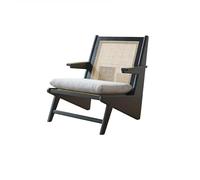 ATREDESES Sofá Silla de Ocio de ratán de Madera Sala de Estar de Estilo WABI-sabi reclinable sofá de sofá Sofás para Sala De Estar(B)