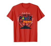Atrévete a Estar Libre de Drogas: Mensaje de empoderamiento contra la adicción Camiseta, Hombre, Rojo, 3XL