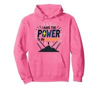 Atrévete a Estar Libre de Drogas: Mensaje de empoderamiento contra la adicción Sudadera con Capucha, Unisex para Adultos, Rosa Brillante, XL