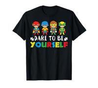Atrévete a ser tú Mismo Concientización sobre el Autismo Mes del Orgullo Autista Camiseta