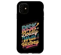 Atrévete al Riesgo Escribir Historia Motivo Carcasa para iPhone 11