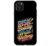 Atrévete al Riesgo Escribir Historia Motivo Carcasa para iPhone 11 Pro MAX
