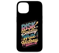 Atrévete al Riesgo Escribir Historia Motivo Carcasa para iPhone 13