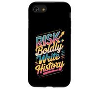 Atrévete al Riesgo Escribir Historia Motivo Carcasa para iPhone SE (2020) / 7/8