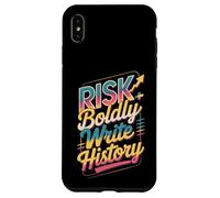 Atrévete al Riesgo Escribir Historia Motivo Carcasa para iPhone XS MAX