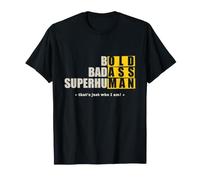 Atrevido Badass Superhumano Divertido Culo Viejo Hombre Mensaje Oculto Camiseta