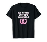 Atrevido diseño de Fandom de Not a Furry Just Into Horse Girls Camiseta