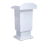 Atril, Atril con Ruedas, Púlpito para Iglesias con Almacenamiento Y Ruedas, Atriles Y Podios, Atril De Madera para Iglesias, Seminarios Y Escuelas(White,70 * 50 * 100cm)