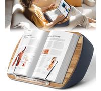 Atril De Libro De Puff Para Regazo Para Leer, Cojín Cómodo Sostenedor De Libros Para Sofá, Cama, Escritorio, Manos Libres, Minimiza La Tensión Del Cuello, Regalo Para Amantes De Los Libros
