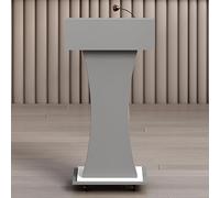 Atril de madera con soporte for podio, púlpito de pie for recepción de clientes, soporte for micrófono, escritorio for aulas, conferencias, iglesias y oficinas.(A2)