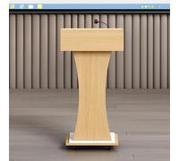 Atril de madera con soporte for podio, púlpito de pie for recepción de clientes, soporte for micrófono, escritorio for aulas, conferencias, iglesias y oficinas.(B2)