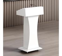 Atril de madera con soporte for podio, púlpito de pie for recepción de clientes, soporte for micrófono, escritorio for aulas, conferencias, iglesias y oficinas.(C2)