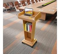 Atril de Madera móvil con Ruedas y Superficie Resistente a los arañazos, Ideal para Iglesias, Bodas, aulas y conferencias.