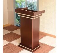 Atril de Madera para Hablar, podio, púlpitos para Iglesias, podios de pie, mostrador de recepción con Superficie de Lectura y Estante de Almacenamiento, Ideal para conferenci