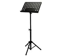 Atril de orquesta en negro, robusto diseño de metal