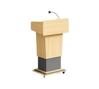 Atril de profesor Atril de madera ajustable en altura for sala conferencias, podio, mesa móvil for aula Púlpito portátil