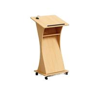 Atril de profesor Atril móvil con compartimentos de almacenamiento y ruedas bloqueables for el hogar, la oficina escuela Púlpito portátil