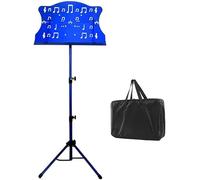 Atril Musica, Atril para Partituras, Atriles de música Soporte de música de altura ajustable 2 en 1 Soportes de partituras de metal con bolso Soporte de libro de escritorio plegable