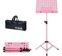 Atril Musica, Atril para Partituras, Atriles de música Soporte de música de altura ajustable Prácticos atriles de partituras plegables con bolso Soporte de libro de metal de doble propósito