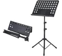 Atril Musica, Atril para Partituras, Atriles de música Soporte de música de altura ajustable Soportes de partituras de metal plegables con bandeja plegable Estantería práctica