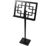 Atril Musica, Atril para Partituras, Atriles de música Soporte de música de madera pesada Soportes de partituras portátiles de pie for soporte de guitarra de estudio de escenario(Black)
