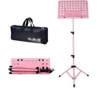 Atril Musica, Atril para Partituras, Soporte de música de altura ajustable, soportes de partituras de Metal plegables portátiles con bolso for el hogar, soporte for libros escolares