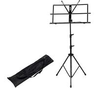 Atril Musica, Atril para Partituras, Soporte de música de altura ajustable, soportes de partituras de Metal plegables con bolso for estantería escolar de conciertos