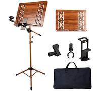 Atril Musica Partituras Porta Libros Soporte de madera para partituras de piano, violín, guitarra, batería, ajustable, compacto, plegable, soporte de música de pie, fácil de montar (Size : STYLE 1)